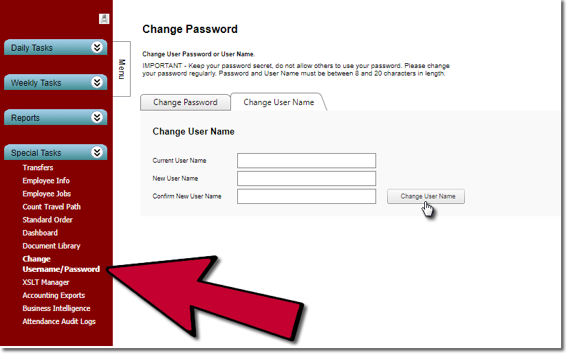 How to change username. Username.