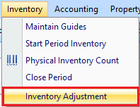 Inventory Adjustment access right