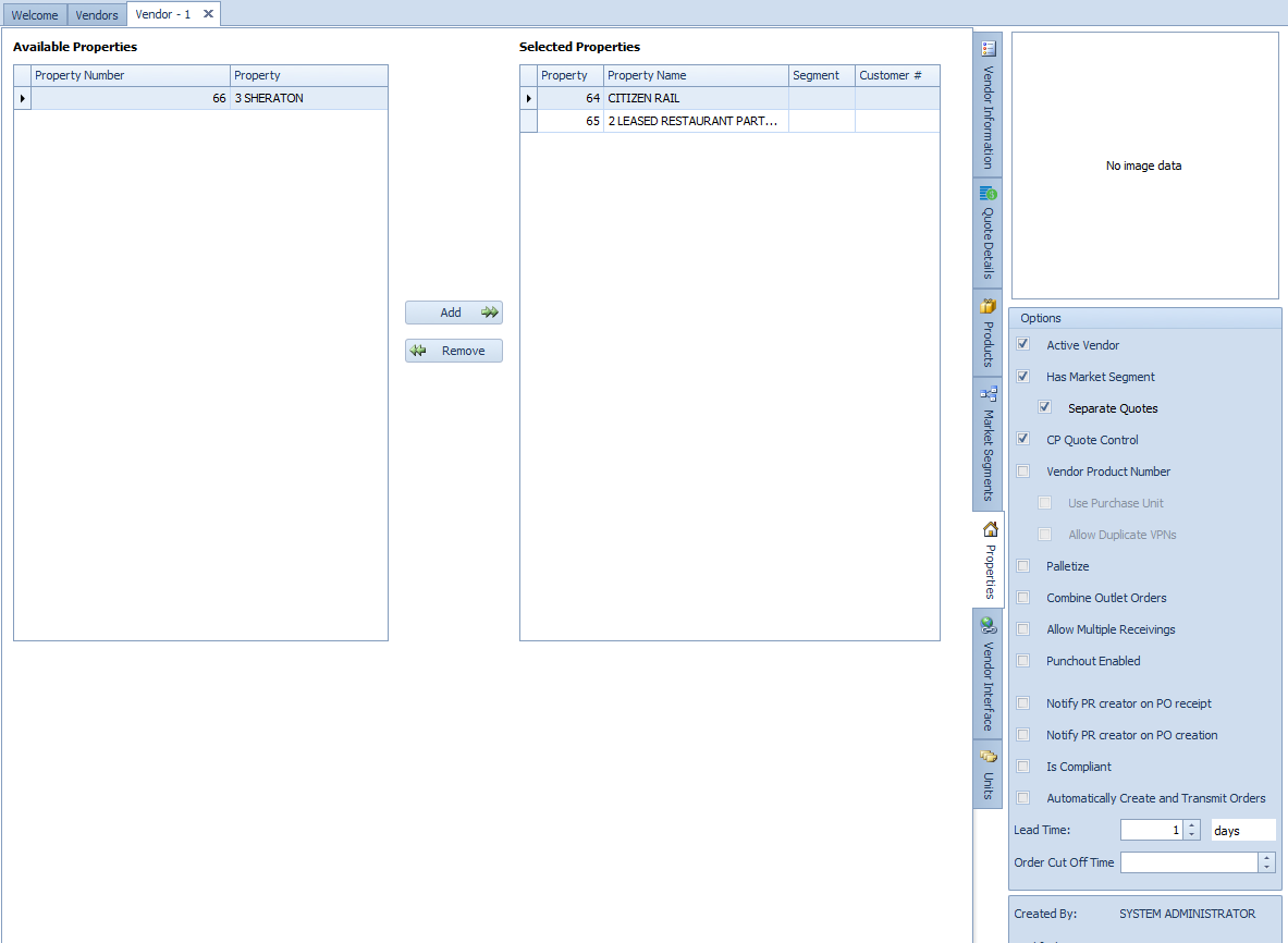 Fig. 5 - Showing the Properties Tab