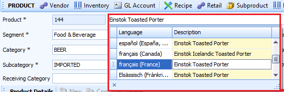 Multiple Language Description Editing