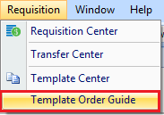 Template order guide