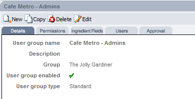 Fig 4 - Selected User Group