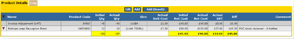 Fig 2 – Updated Delivery with An Invoice Adjustment Item
