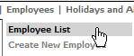 Fig. 2 - Employee list
