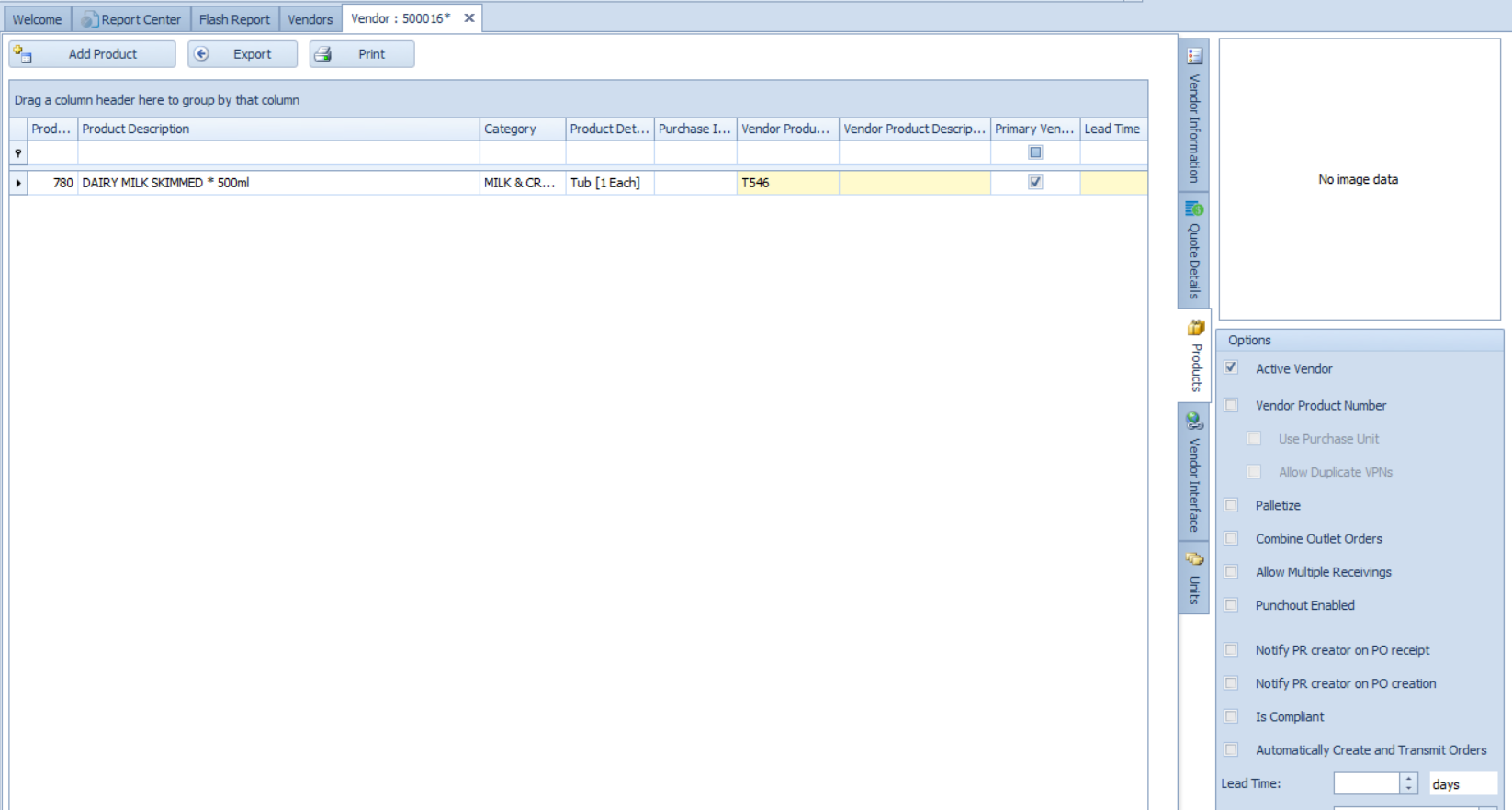 Fig. 3 -Products Tab