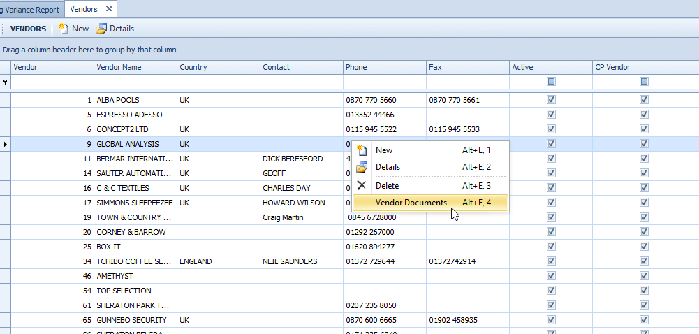 Fig. 1 - Vendor Documents
