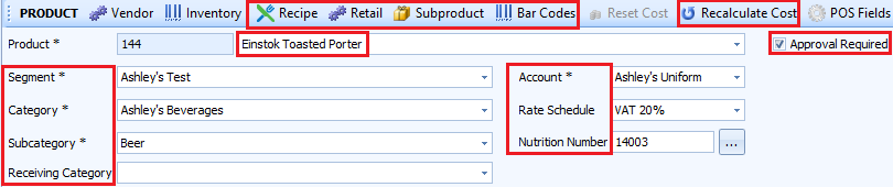 Edit product header becomes accessible