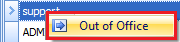 Out of office option becomes accessible