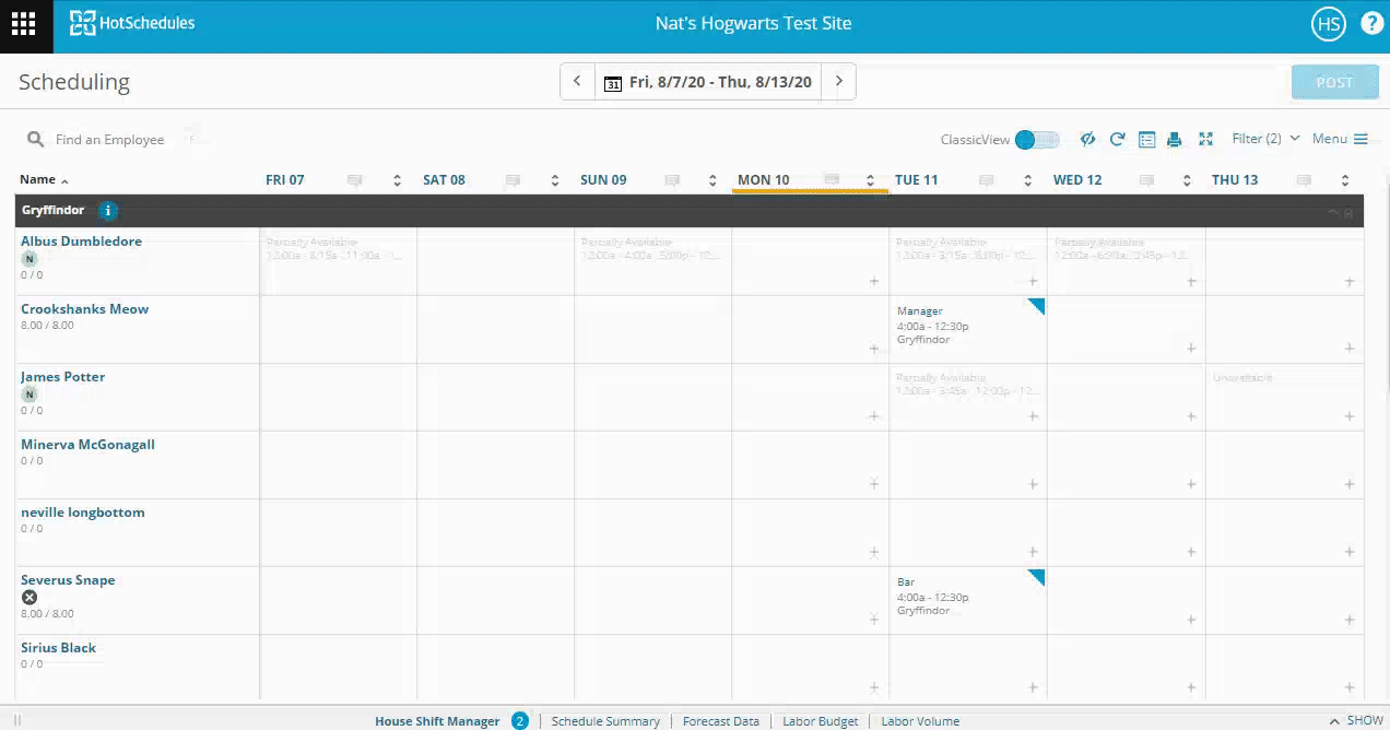 HS Scheduling: Edit and Delete Existing Templates – Fourth ...