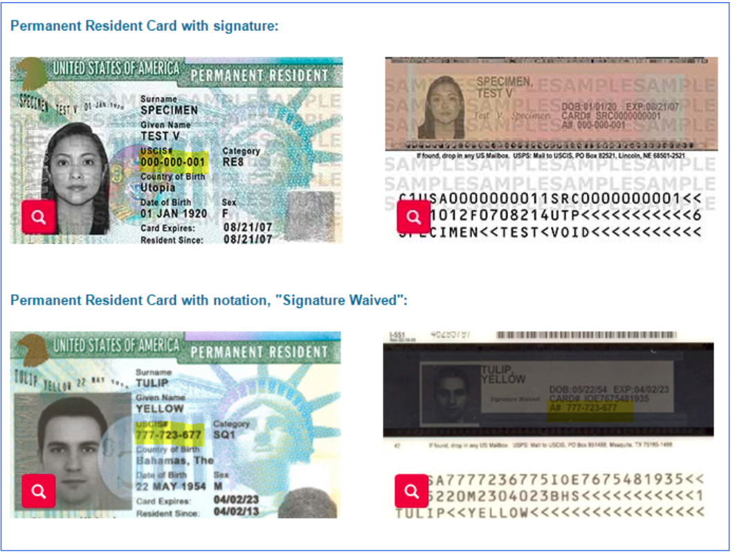 PeopleMatter How Do I Enter A Permanent Resident Card When Completing   4447643655053